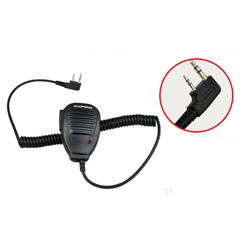 BF-TECH CA K1 2-Pin Handheld Shoulder Speaker Microphone (2-Pack)