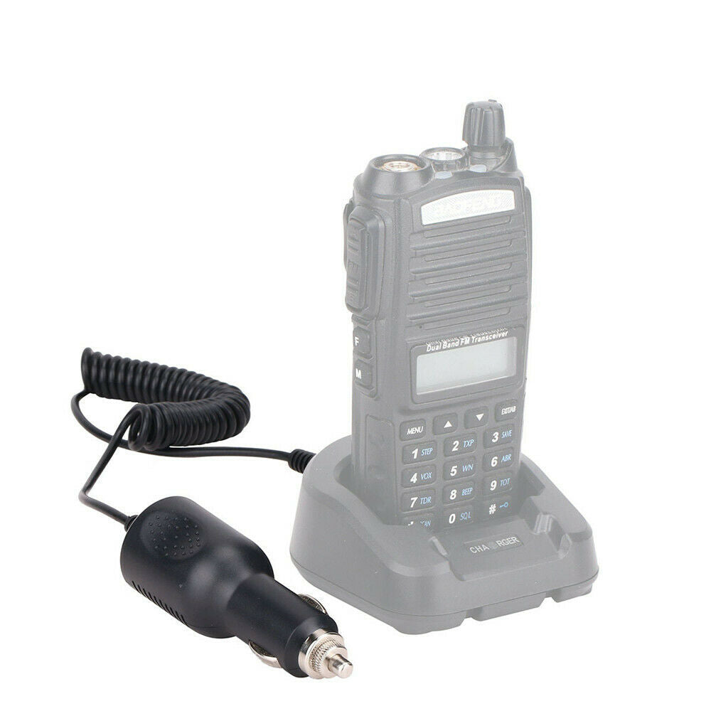 BF-TECH CA 12V DC Vehicle Mobile Charger Cable for Handheld Radio Desktop Docks