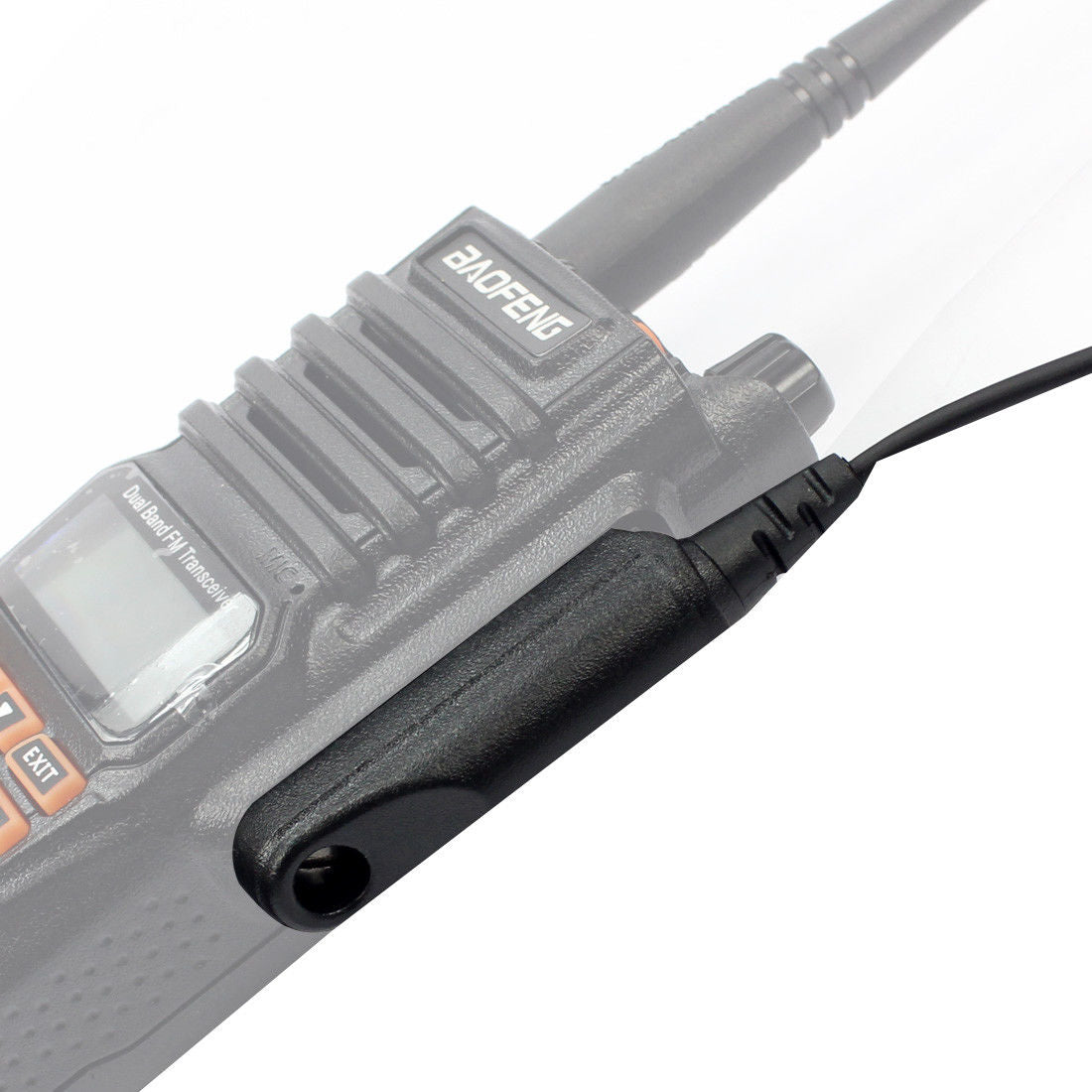 BF-TECH CA Waterproof Multi-Pin Earpiece Headset with Inline PTT Mic for UV-9R Series