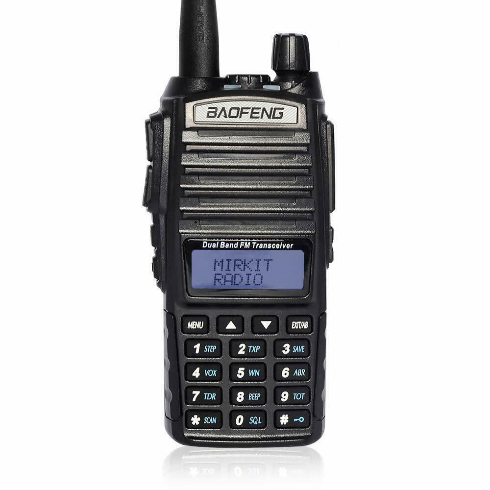 Baofeng UV-82 8 watt vhf/uhf dual ptt band fm ham walkie talkie two-way radio transceiver
