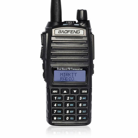 Baofeng UV-82 8 watt vhf/uhf dual ptt band fm ham walkie talkie two-way radio transceiver