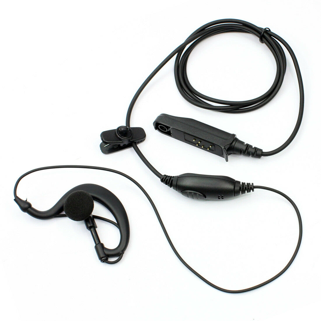 BF-TECH CA Waterproof Multi-Pin Earpiece Headset with Inline PTT Mic for UV-9R Series