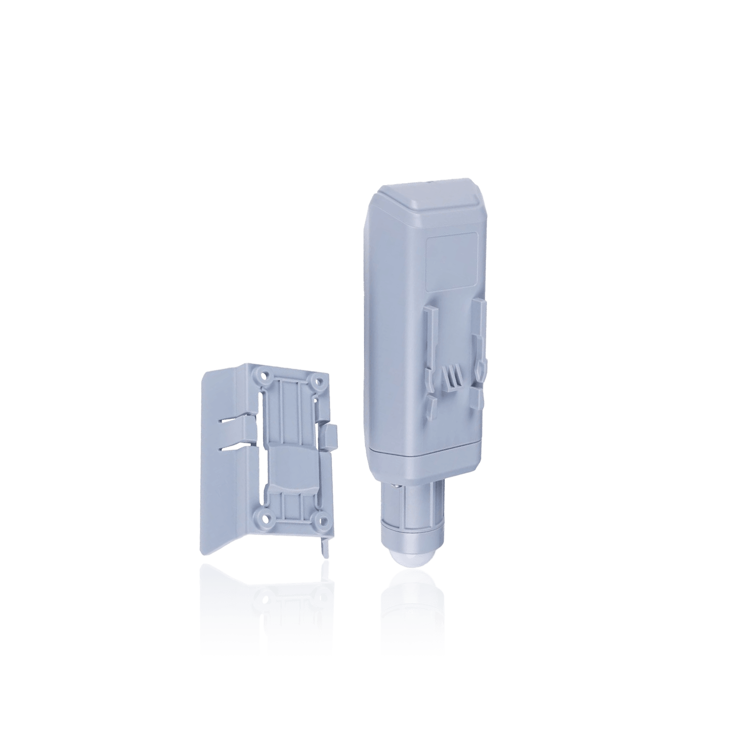 White rectangular outdoor Wi-Fi access point with mounting bracket.