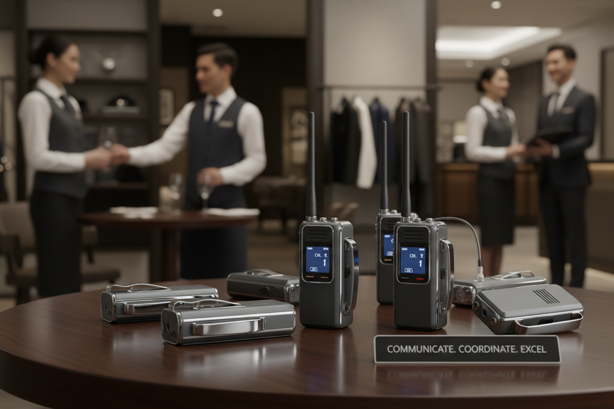walkie talkies for restaurants, retail, hospitality