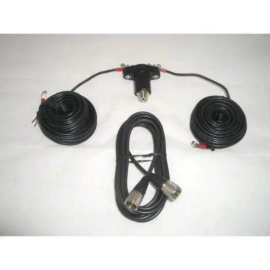 Antenna with cables and connector.