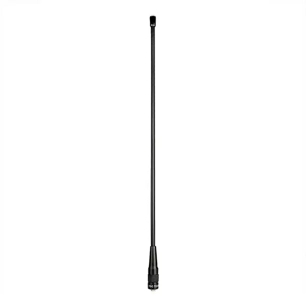 Black antenna with connector.