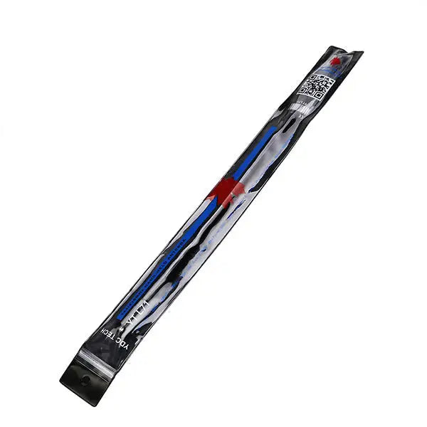 Blue and red wire in packaging.