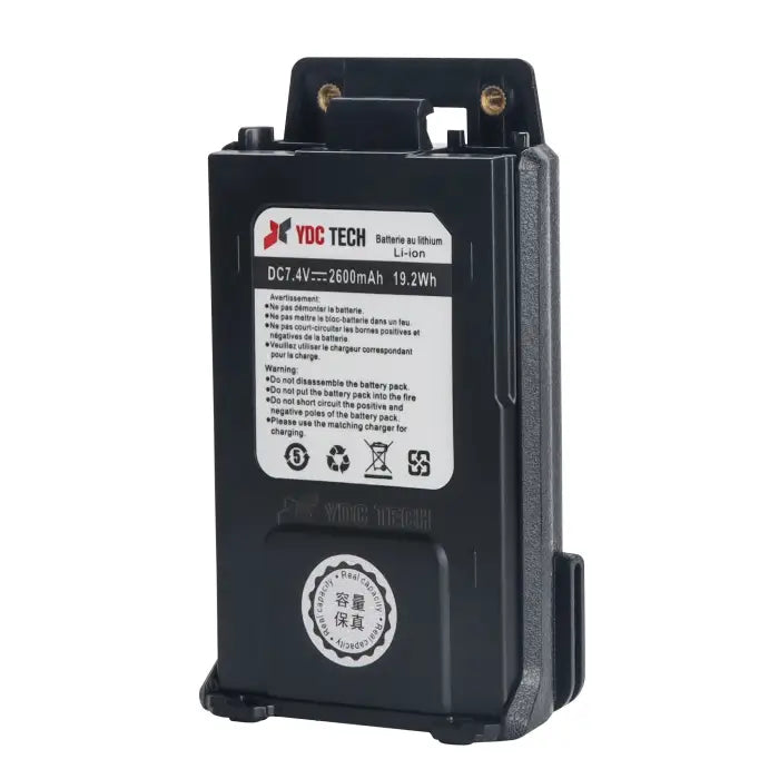 YDC Tech YT-26L Ultimate Upgrade Battery Baofeng UV-5R -