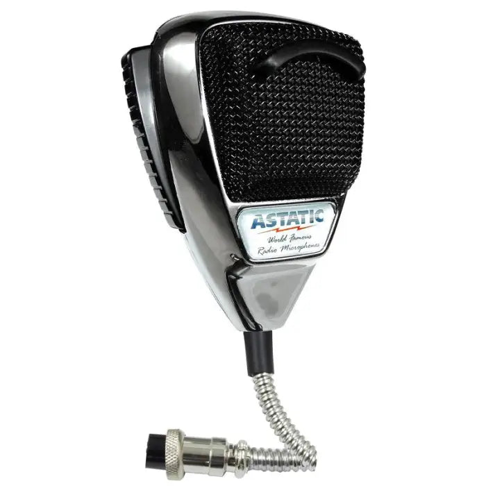 Astatic 636L Chrome Noise Canceling 4-Pin CB Microphone