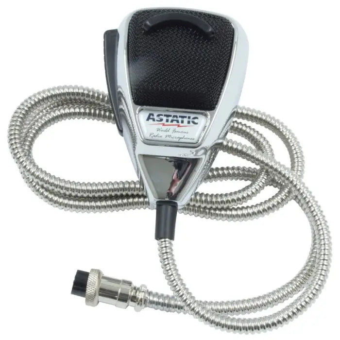 Astatic 636L Chrome Noise Canceling 4 - Pin CB Microphone