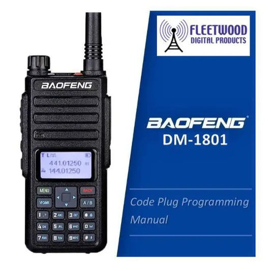eBook - How to Program Baofeng DM-1801 DMR Digital Amateur