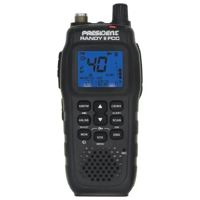 President Randy II FCC Portable Handheld CB Radio – Fleetwood Digital