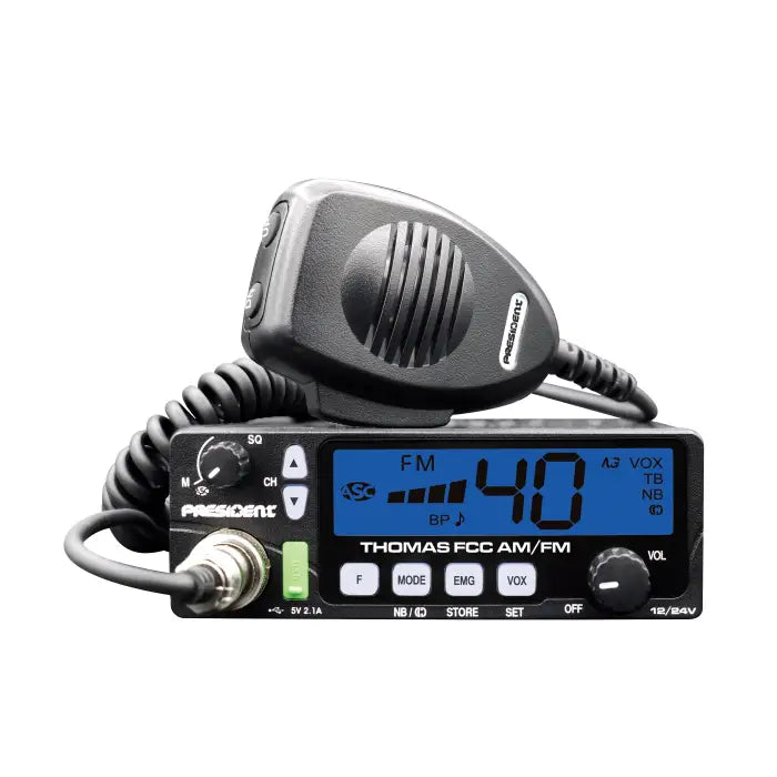 President Thomas FCC AM / FM 40 Channel CB Radio