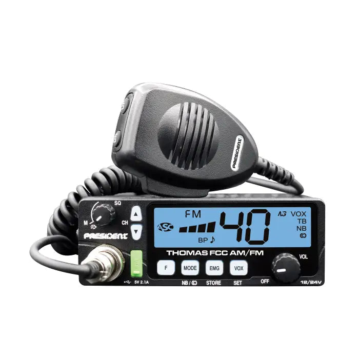 President Thomas FCC AM / FM 40 Channel CB Radio