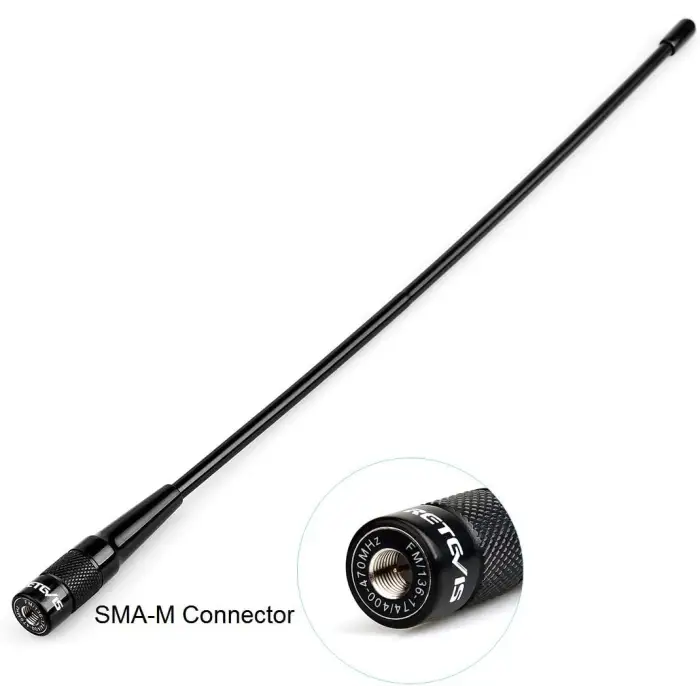 Retevis RHD - 771 SMA - M 40CM Dual Band Antenna 144 / 430