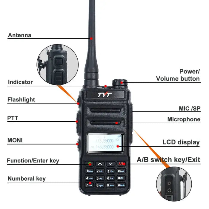 TYT TH-UV88 VHF 144-148 MHz UHF 420-450 Dual Band Two Way