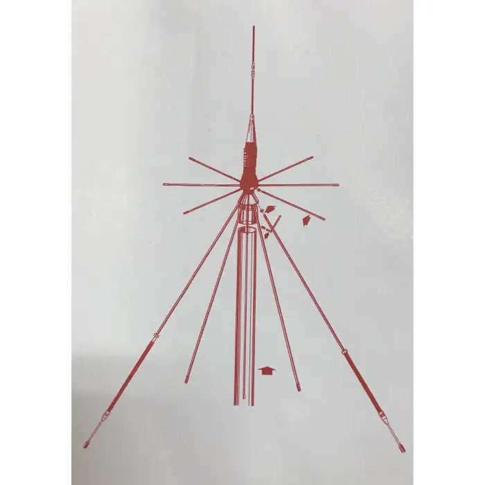 Red antenna array.