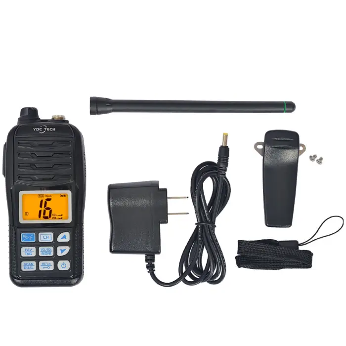 YDC TECH® MR-36M Handheld Waterproof VHF Marine Radio