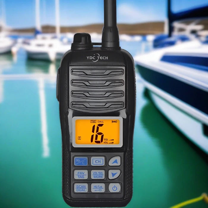 YDC TECH® MR-36M Handheld Waterproof VHF Marine Radio